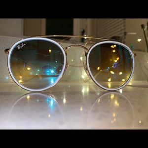 Ray Ban Round Double Bridge Sunglasses